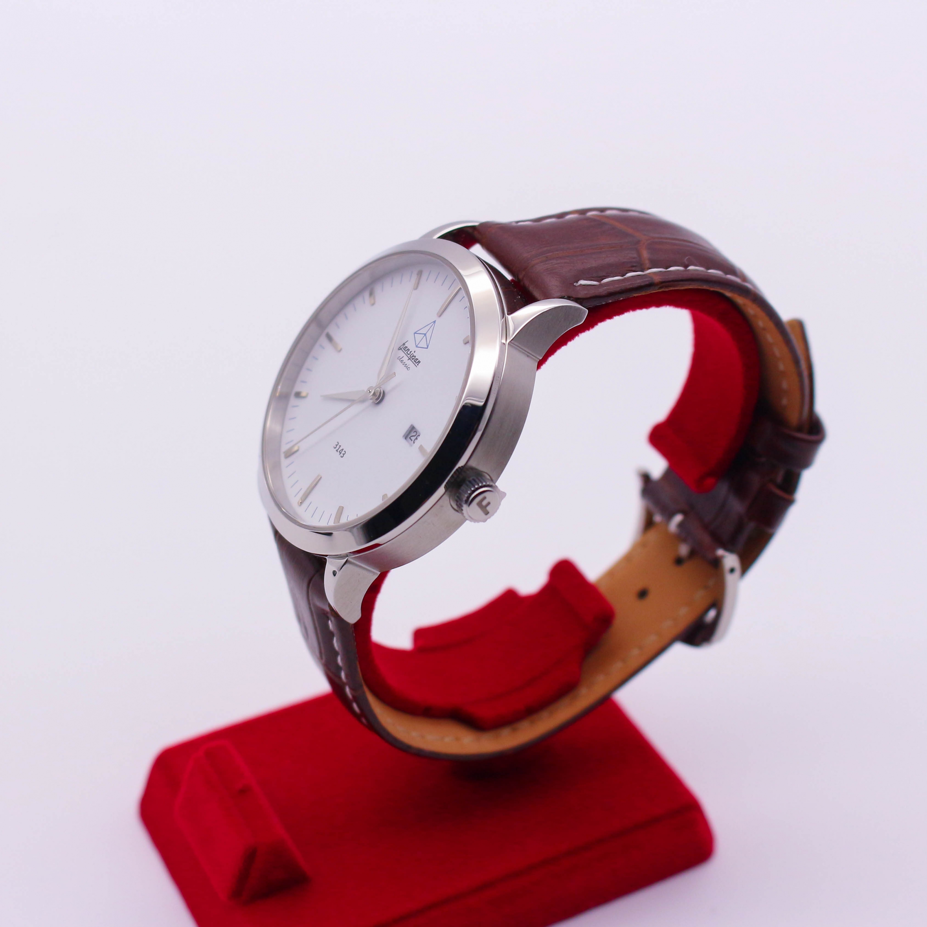 ĐỒNG HỒ NAM FANSIPAN V18 SILVER WHITE DÂY DA